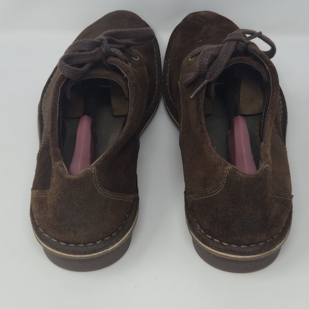 Clarks Men's 13 M Brown Suede Oxford Shoes 82655 Plain Toe Casual Comfort - Picture 7 of 16